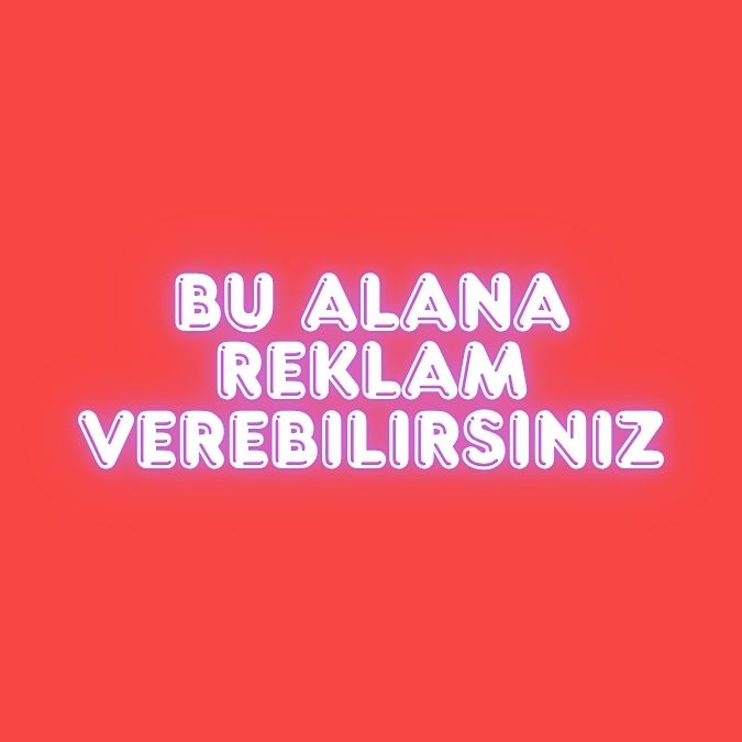 bu alana reklam verebilirsiniz
