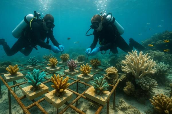 Genetiği değiştirilmiş mercanlar büyük set resifinde