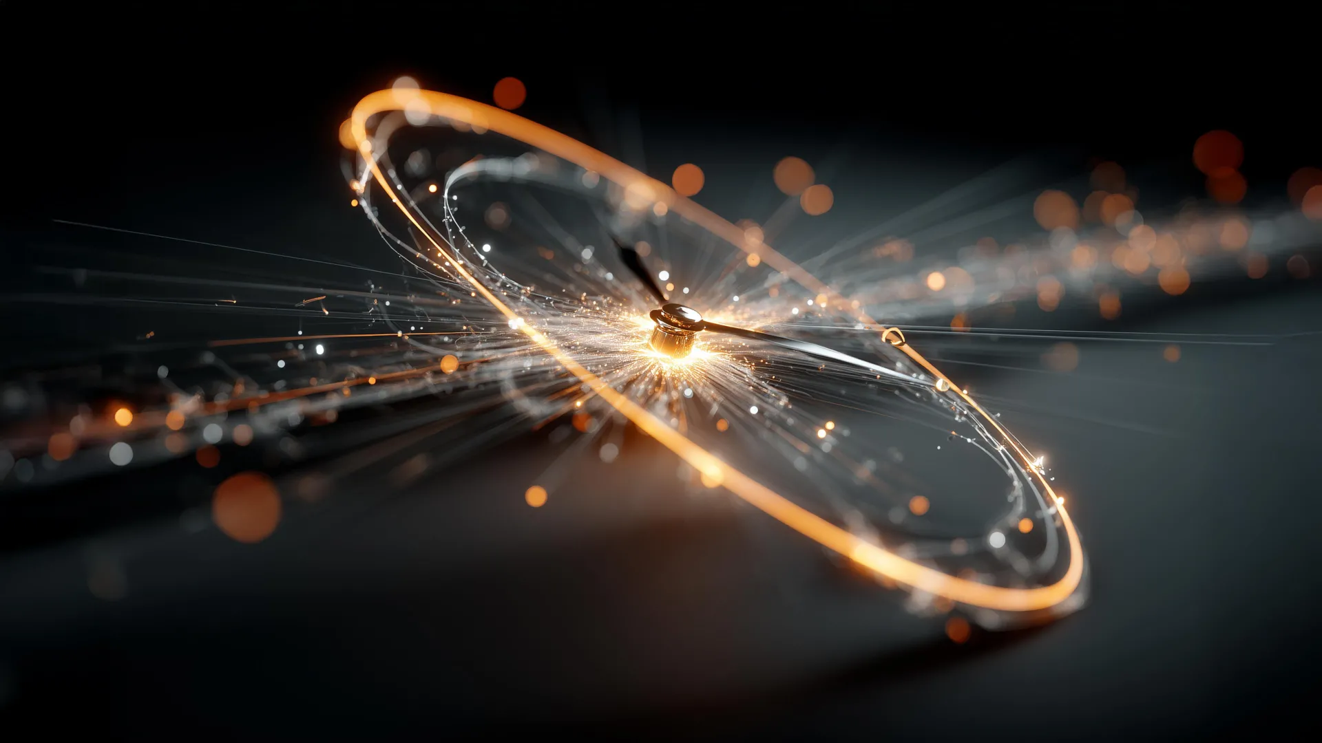 basit soyut atom saati konsepti